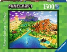 Ravensburger Puzzle 1500el World of Minecraft / Świat Minecrafta 171897 RAVENSBURGER