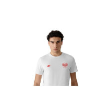 Мужские спортивные футболки мужская спортивная футболка белая с логотипом 	4F TSM950