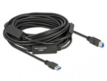 DeLOCK 85381 USB кабель 15 m 2.0/3.2 Gen 1 (3.1 Gen 1) USB A USB B Черный