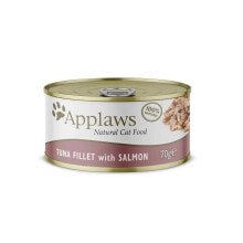 APPLAWS Tuna Steak Salmon Broth 70g Cat Snack 24 Units