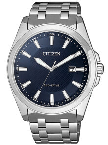 Мужские наручные часы с серебряным браслетом Citizen BM7108-81L Classic Mens 41mm 10 ATM