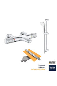 Купить смесители Grohe: Смеситель для ванной Grohtherm 1000 Performance Termostatik 34779000 с душевым набором Tempesta 100