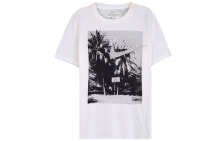 Nike 球场印花圆领短袖T恤 男款 白色 / Футболка Nike CD1295-100 Trendy Clothing T-Shirt