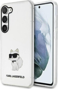 Karl Lagerfeld Etui Karl Lagerfeld KLHCS23SHNCHTCT Samsung Galaxy S23 transparent hardcase Ikonik Choupette