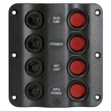 TALAMEX Switchpanel Wave Design 4 Switches 12V