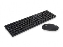 Комплекты из игровых клавиатуры и мыши Клавиатура и мышь Черная Беспроводная Conceptronic Orazio RF QWERTY ORAZIO01IT