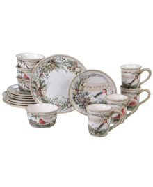 Certified International holly and Ivy 16pc Dinnerware Set