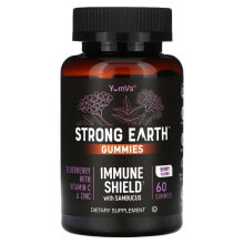 Strong Earth Gummies, Immune Shield with Sambucus, Berry, 60 Gummies