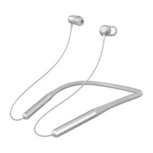 Sportowe słuchawki bezprzewodowe dokanałowe Bluetooth srebrny