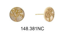 Купить серьги Brilio: Gold earrings with mother-of-pearl Tree of Life 14/148.381/17NC