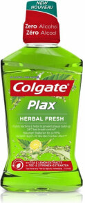 Ополаскиватели и средства для ухода за полостью рта Colgate Plax Herbal Fresh Mouthwash Освежающий дыхание антибактериальный ополаскиватель с экстрактами чая и лимона без спирта 500 мл