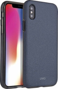 чехол силиконовый темно-синий iPhone X/Xs Uniq