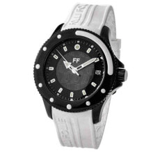 Женские наручные часы Женские часы аналоговые черный циферблат белый браслет Folli Follie