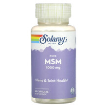 Solaray, Pure, МСМ, 1000 мг, 60 капсул