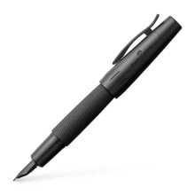 Writing pens fABER-CASTELL E-motion Pure - Black - Cartridge filling system - Metal - Stainless steel - Medium - Germany