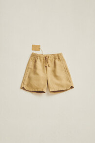 Timelesz – linen and cotton bermuda shorts