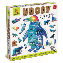 LUDATTICA Woody Polar Animals 48 Pieces Puzzle