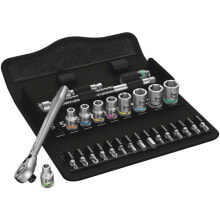 Tool kits and accessories wera 8100 SA 8 - Socket wrench set - 28 pc(s) - Black,Chrome - CE - Ratchet handle - 2 pc(s)