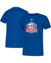 adidas men's Royal Kansas Jayhawks 125th Season Basketball Amplifier T-shirt