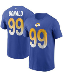 Nike men's Aaron Donald Royal Los Angeles Rams Name and Number T-shirt