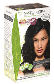 Краска для волос certified Organic Natural Oils Natural Hair Color Black 2.0 Стойкая безаммиачная краска для волос, оттенок черный 115 мл