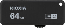 Kioxia TransMemory U365 USB флеш накопитель 64 GB USB тип-A 3.2 Gen 1 (3.1 Gen 1) Черный LU365K064GG4