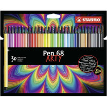 Set of Felt Tip Pens Stabilo Pen 68 ARTY 1 mm (30 Pieces)