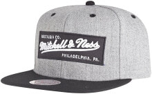 Мужские бейсболки Мужская бейсболка серая с надписью Mitchell & Ness Snapback Cap NE18Z MN OWN Grey / Black