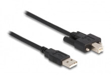 Компьютерный разъем или переходник DeLOCK 87198, 1 m, USB A, USB B, USB 2.0, 480 Mbit/s, Black
