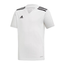 Детские футболки и майки для мальчиков Мужская спортивная футболка белая с логотипом T-Shirt adidas Regista 20 Jr FI4566
