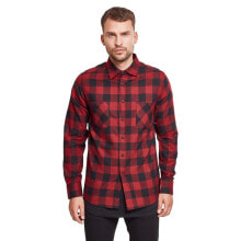 URBAN CLASSICS Checked Long Sleeve Shirt