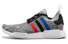 adidas originals NMD Tri Color Stripes White 低帮运动鞋 男女同款 灰白 / Кроссовки Adidas originals NMD Tri Color Stripes White BB2888