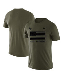 Nike men's Olive Air Force Falcons Rivalry Flag Legend Performance T-shirt