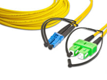 Lightwin LDP-09 LC-SC/APC 2.0 волоконно-оптический кабель 2 m LSOH OS2 2x LC 2x SC/APC Желтый