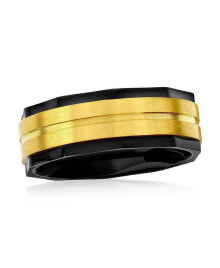 Купить кольца и перстни METALLO: Stainless Steel Black with Gold Satin Ring