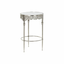 Side table DKD Home Decor Mirror Silver Metal (39 x 39 x 61 cm)