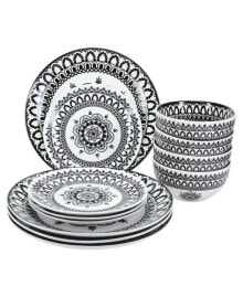 BIA Cordon Bleu arabesque 12-Piece Dinnerware Set, Service for 4