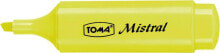 Фломастеры для рисования для детей Toma Highlighter Mistral Pastel yellow (10 pcs) TOMA