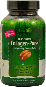 Коллаген Irwin Naturals Collagen-Pure with Hydrating Coconut Water Чистый коллаген с увлажняющей кокосовой водой 80  мягких капсул