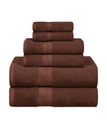 Superior rayon from Bamboo Blend Ultra Soft Quick Drying Solid 6 Piece Assorted Towel Set