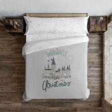 Nordic cover Harry Potter Hogwarts in Christmas Multicolour 175 Threads 260 x 240 cm Super king