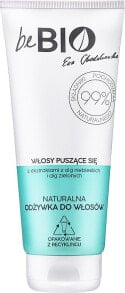 Natürliche Pflegespülung für krauses und schwer frisierbares Haar mit Extrakten aus Blau- und Grünalgen und Polysacchariden - BeBio Natural Conditioner for Frizzy Hair