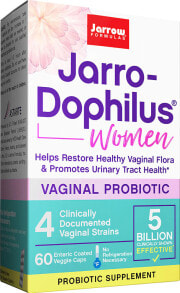 Пребиотики и пробиотики Jarrow Formulas Jarro-Dophilus Women Комплекс вагинальных пробиотиков 4 штамма 5 млрд КОЕ 60 капсул