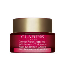 Увлажнение и питание кожи лица Clarins Multi-Intensive Rose Radiance Cream Восстанавливающий дневной крем с эффектом сияния 50 мл