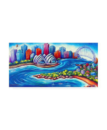 Trademark Global deborah Broughton Tourist Sydney Harbpan Canvas Art - 36.5