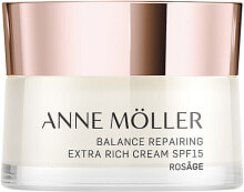 Creme für trockene Haut - Anne Moller Rosage Balance Repairing Extra Rich Cream Spf15