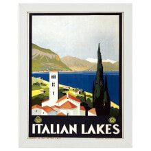 Bilderrahmen Poster Italian Lakes