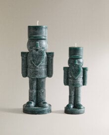 Christmas nutcracker candle