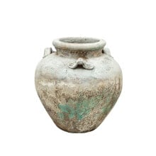 Vase Romimex Grey Turquoise Terracotta 40 x 40 x 40 cm