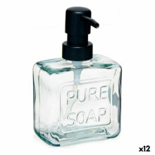 Дозатор мыла Pure Soap 250 ml Стеклянный Прозрачный Пластик (12 штук)